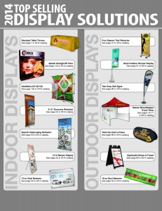 Promote your event, tradeshow booth and products.